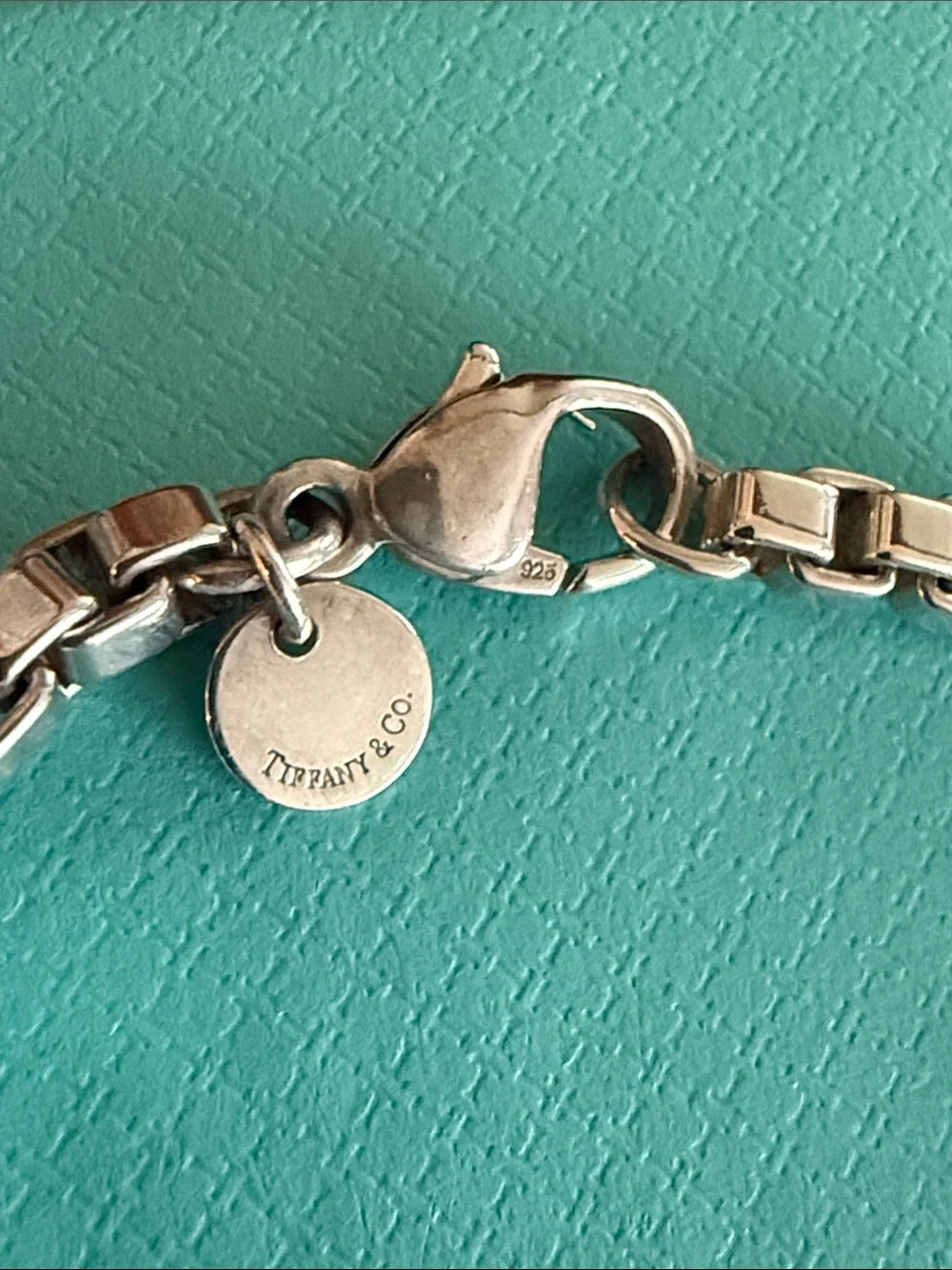 7” Tiffany & Co. Sterling Silver Box-Link Bracelet